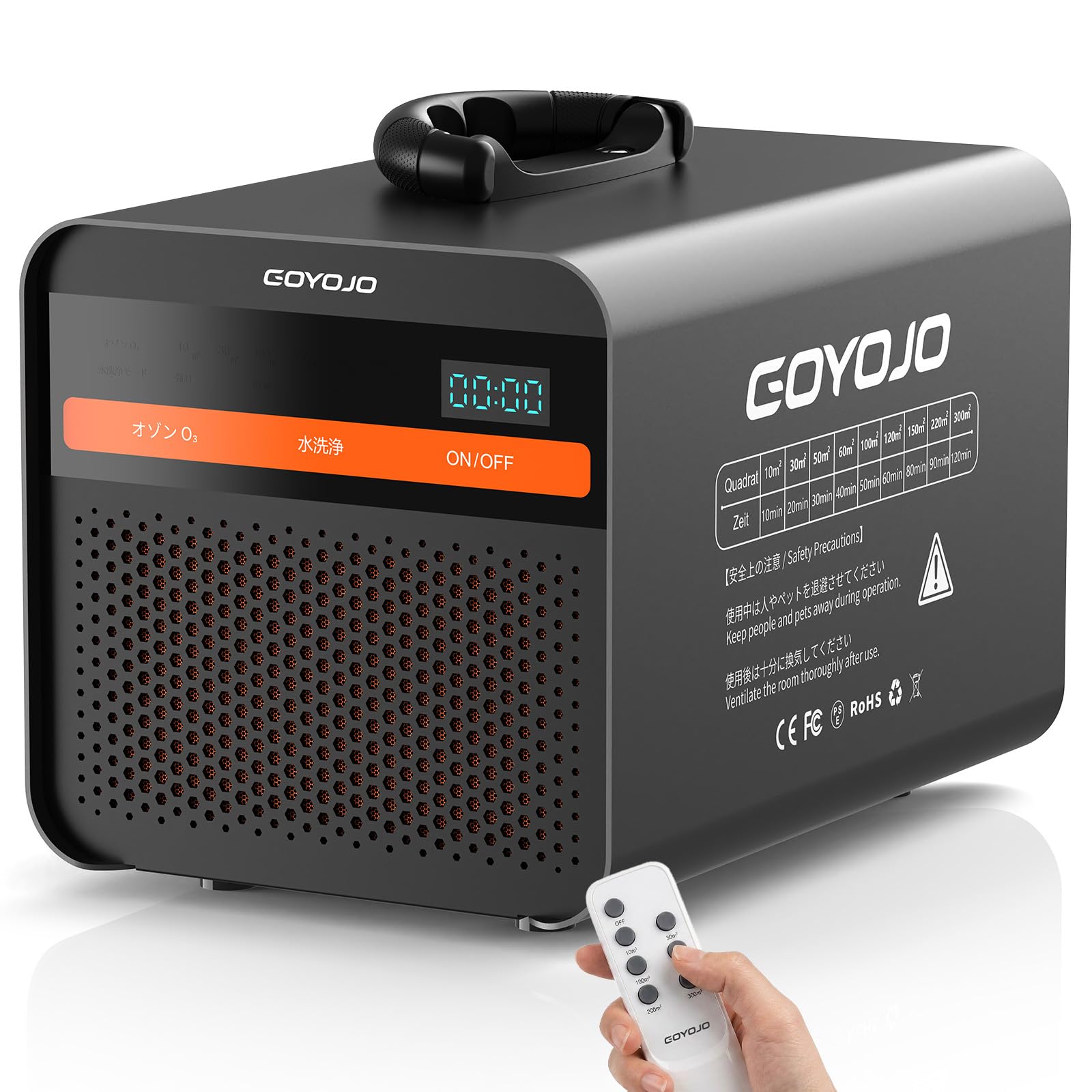オゾン発生器【2026年新登场&自社開発4層セラミック技術】60000mg/h Amazon | GOYOJO オゾン発生器【2026新登場&自社開発4層セラミック技術